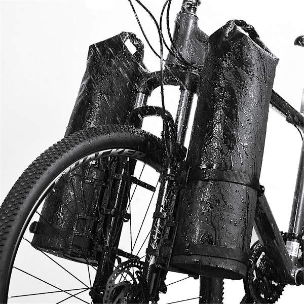 2 st Bärbar Vattentät Cykel Gaffel Väska Montering Säte Elektrisk Scooter Väska Montering Bas Cykel Fron