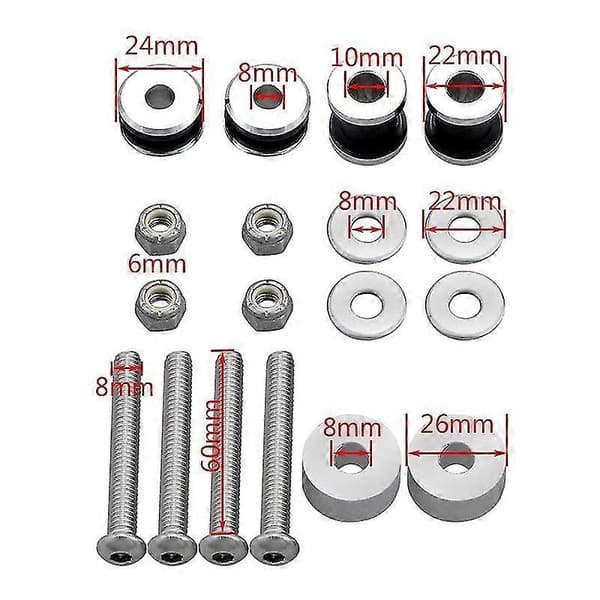 Motorcykel Sissy Bar Bagagebærer Docking Hardware Kit til 1984-2017 Softail Low FLSTC FXST