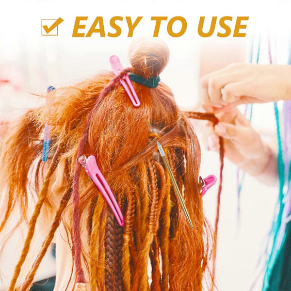 Robuste Hæklenåle til Hår til Dreadlock-fletningsprojekter Perfekt til DIY-entusiaster 1 sæt