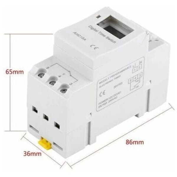 LCD Programmerbar Ukentlig Digital Timerbryter 15A (220V)