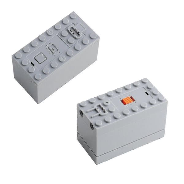 4 stk Technic Power Functions Batterikasse Togmotor Mottaker Fjernkontrollpakke