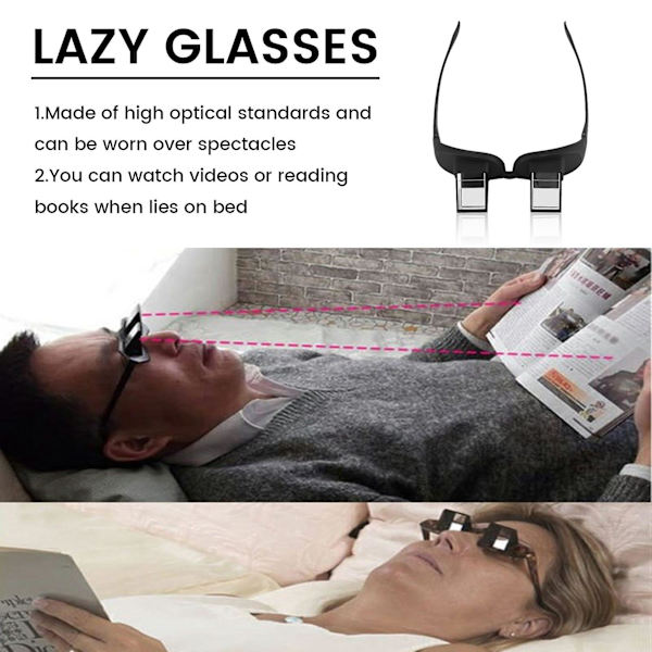 Periskopglasögon Horisontell Vision I Sängen Läsning Ligg Lazy Holder