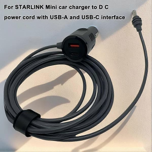 til STARLINK Mini Billadlader til D C Plus USB + C