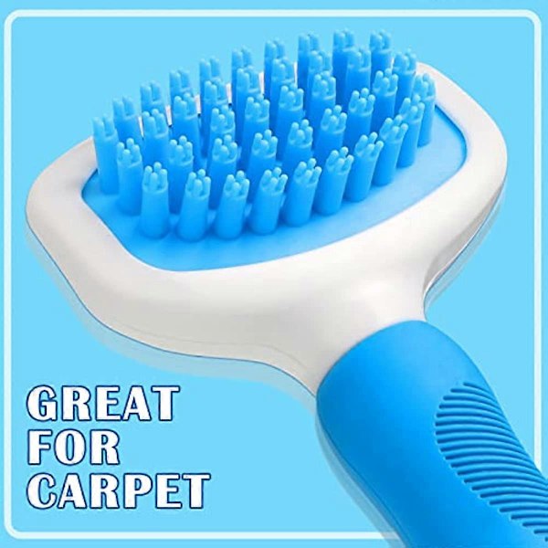 Teppehrake for sammenfiltret teppe, lurvete teppe, tepperake, teppepleier, teppebørste for å fluffe teppe, teppekam, børste for sammenfiltrede tepper for trapper, haller og tra