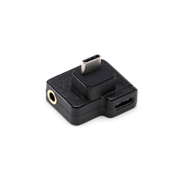 Mikrofonadapter för Osmo Action 3,5 mm/USB-C - Extern mikrofonfäste