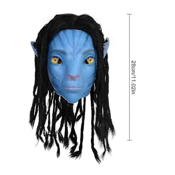 Avatar-naamio Juhlatarvikkeet Ympäristöystävällinen Lateksi Naamio Uusi Avatar 2 Cosplay Lahja Pääpanta