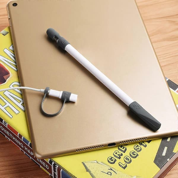 [3-pak] Erstatning for Apple Pencil Cap/for Apple Pencil Cap Holder/Kabeladapter Tether til Pro Pencil Hvid