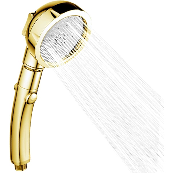 Shower Head, Universal Hand Shower 3 Modes Handheld Shower Water Saving Shower Head with Shut-Off Ch