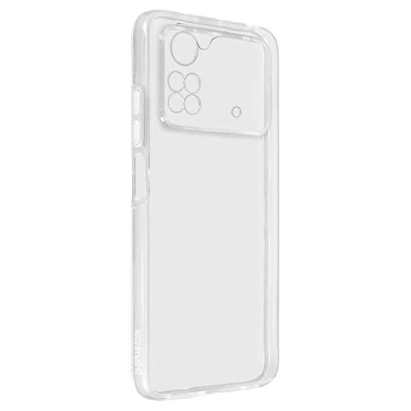 360- case för Xiaomi Poco M4 Pro 4G Flexibel fram och styv baksida - genomskinlig