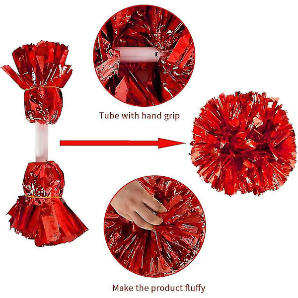 4 stk Cheerleading Pom-poms