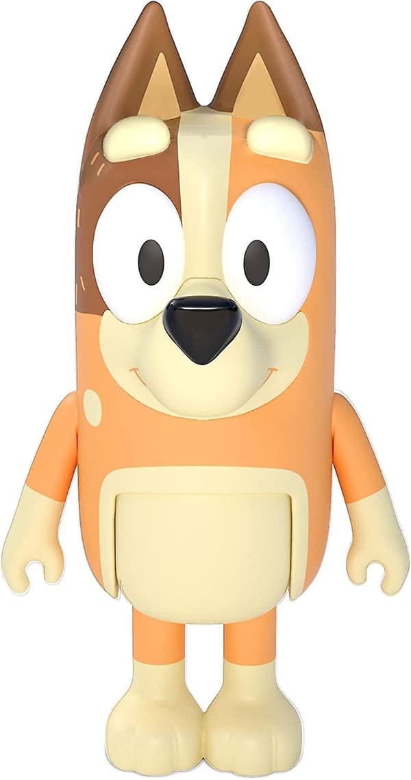 Bluey og Venner 4-pak med 2,5-3\" Poseable Figurer