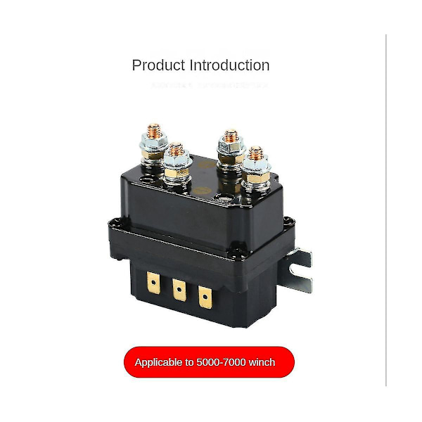 12V Vinsch Rocker Switch Tumme 250A Solenoid Relä Kontaktorn Vinschar För ATV UTV