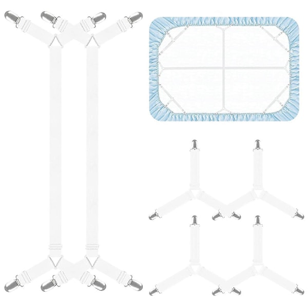 Sengestroppeholder, Justerbare Elastiske Sengestroppe, Krydsende Sengestroppe Fastgørere Seler, Sengestroppe Klips B
