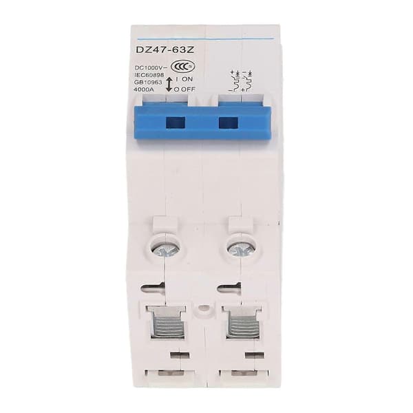 Høykvalitets DZ47-63Z DC1000V DIN-skinne type liten DC-strømbryter segment