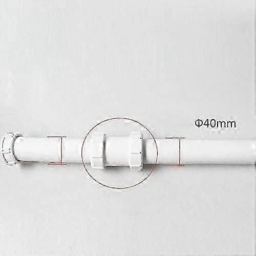 PVC Rak Koppling 40mm 1/2\" Rör Avlopp Kompressionskoppling (1-pack)