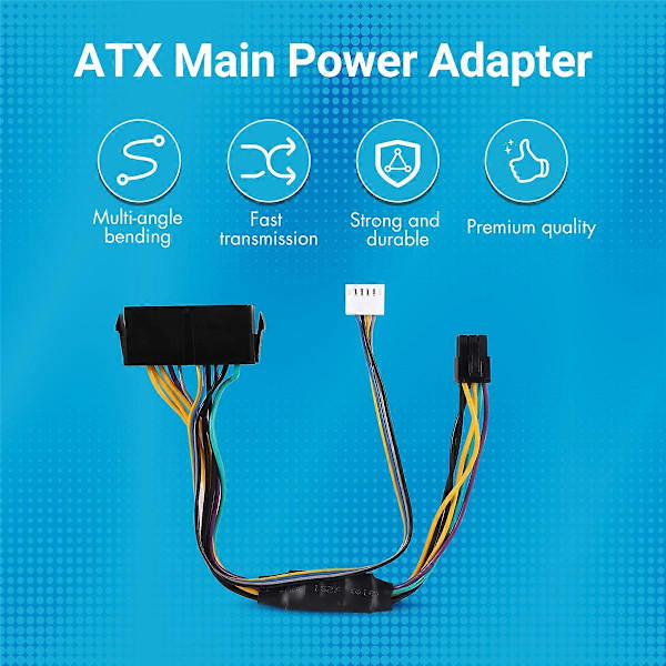 ATX Main 24Pin Naaras - 6Pin Uros 6Pin PCI-E PSU Virtalähde Adapteri Kaapeli Liitin HP Elite -malleille