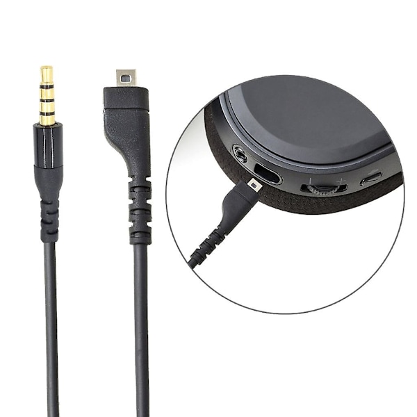 Portabel kabel för Arctis 3, Arctis Pro Arctis 5 Arctis 7 Gaming Headset