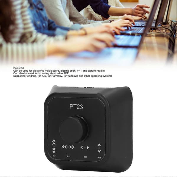 Højkvalitets Bluetooth fodbetjent multimediecontroller (leveres med