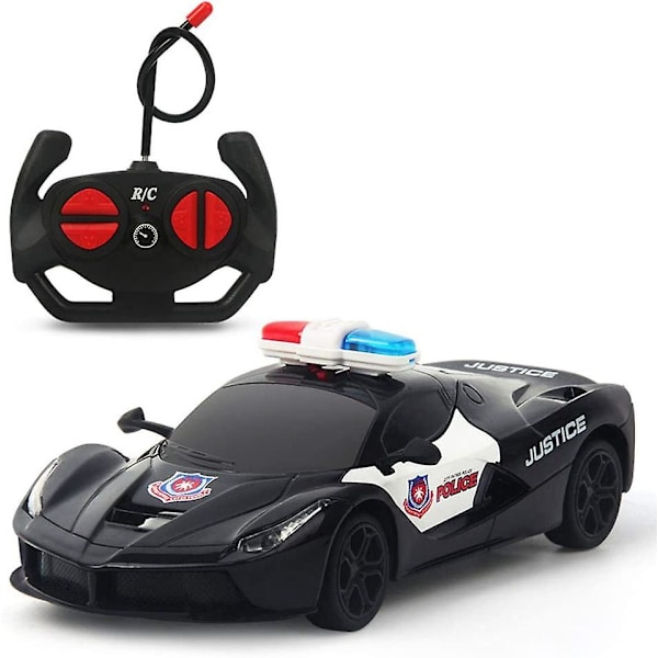 Fjärrkontrollbil 1/24 Rc Polisbil Elektrisk Polisbil Leksaker För Barn Pojkar Födelsedagspresenter Förskola Leksaksbilar Småbarnsleksaker För 4-5 Åriga Pojkar Rc Ca