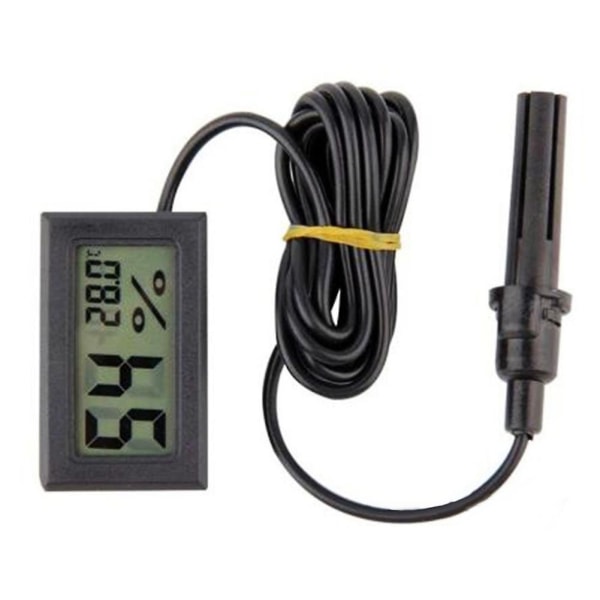 Inbyggd temperatur fuktighetsmätare Digital LCD-display termometer Hygrometer