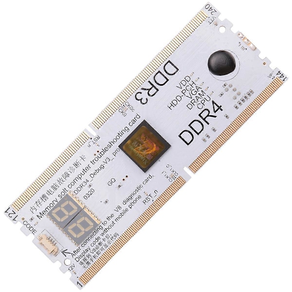 Kannettavan/Pöytäkoneen Emolevyn Muistipaikka DDR3/DDR4 Diagnostiikka-analysaattori Testikortti Kannettavalle DDR3/4 R