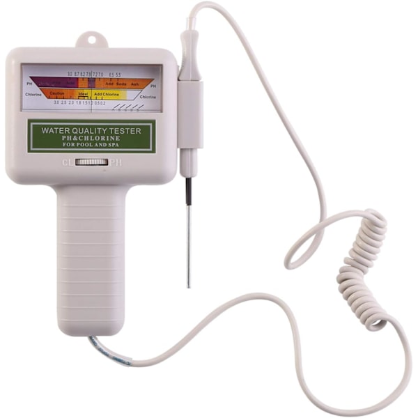 Gratis klor testare PH-mätare 2 i 1 digital vattenanalysmonitor,