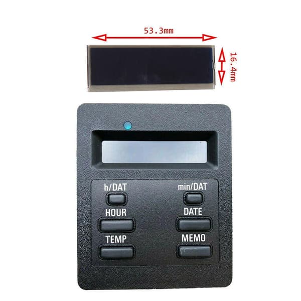 Bil LCD Display 6-Knap Computer On Board Display til E28 E30 OBC 325i 318i 325ix 528 525i 535i 62