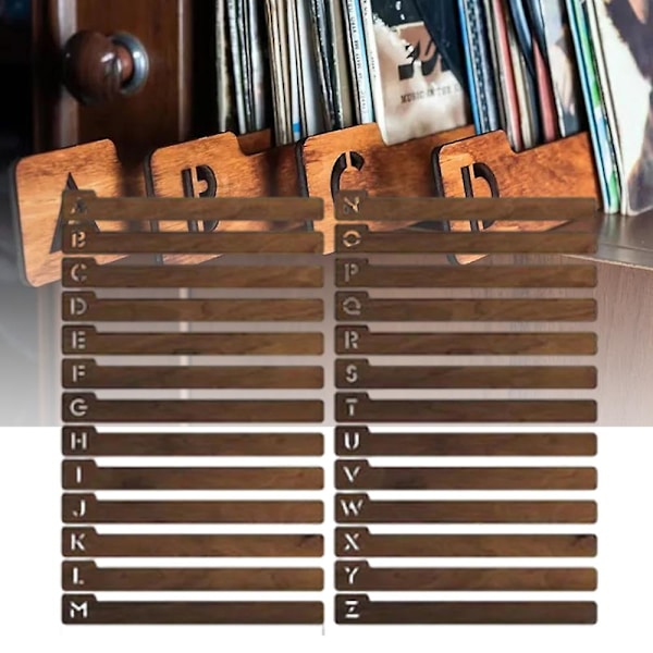 26 stk. Vinylplade Opbevaringsopdelere Slidstærke Plade Klassificeringsværktøj til Vinylpladesamling
