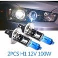 Halogenpære - YYV - H1 - 12V - 100W - Hvitt lys 6000K YYV
