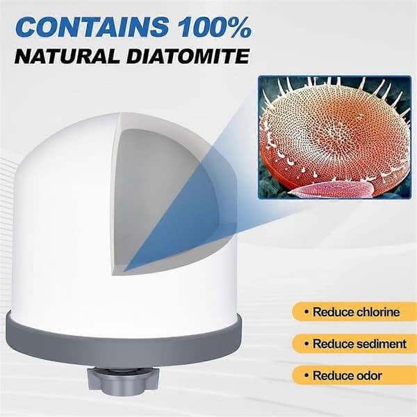 2st Ersättnings Keramiskt Filter Magnetiserad Mineralvattenrenare Vattenfilter Keramiska Halvsfär Vattenfilter
