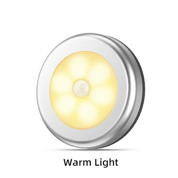 Rörelsesensorljus, sladdlös batteridriven LED-nattlampa, garderobsbelysning trappbelysning, (varmvit - 3-pack)
