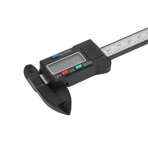 Digital LCD-display Mätok Hög Noggrannhet Plast Kolfiber Vernier Skala 0-100mm
