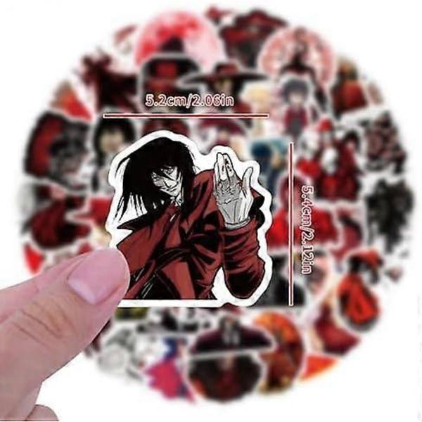 Hellsing-tarrat, Kylmät Anime Manga Vedenkestävät Vinyyli Tarrat Teineille Lapsille Pojille Kannettavalle Tietokoneelle Rullalaudalle Puhelimelle Vedenpullolle Muistikirjalle Autolle Polkupyörälle Moottoripyörälle