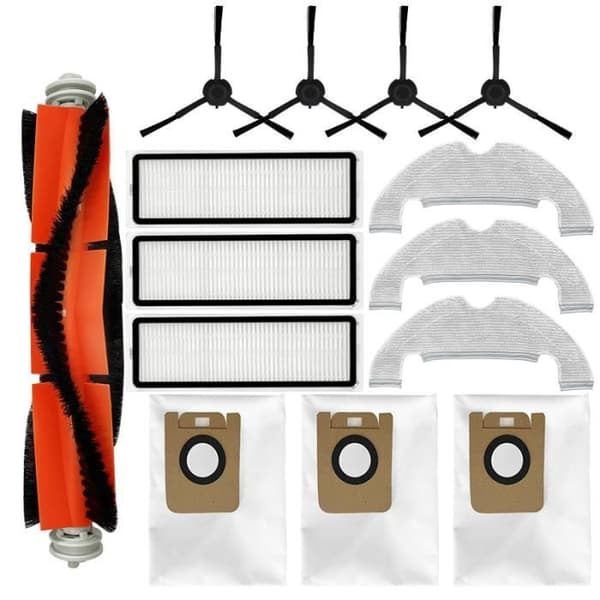 Tilbehørssæt - 14 dele - Kompatibel med Dreame Bot D10 Plus RLS3D - Orange - Unisex YYV