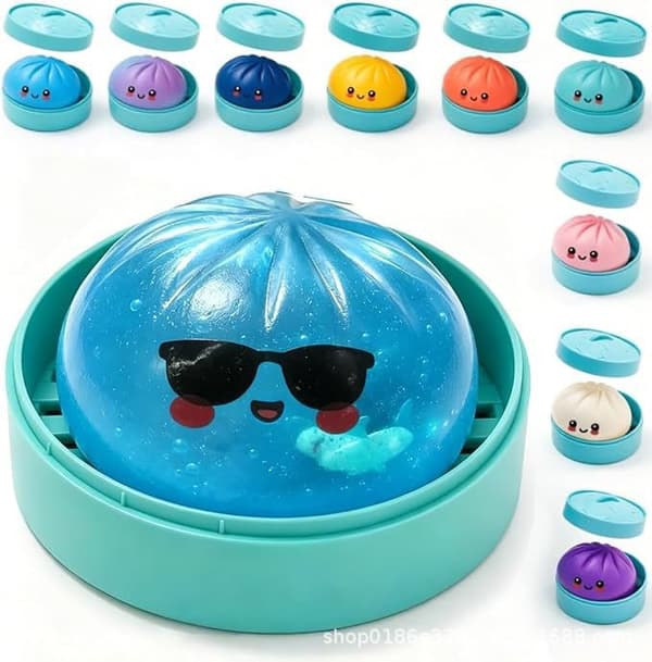 Original Mysterious Dumpling Shark Edition | Viral Blød Plyslegetøj Blind Box - Stor - Perfekt Gave 1 stk