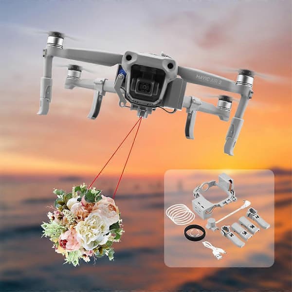 Til Mavic Air 2 Airdrop System Landegear Drone Nyttelast Levering Transport