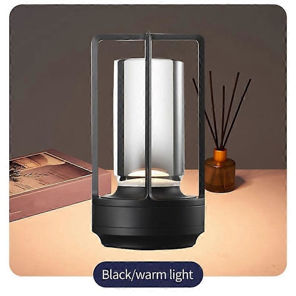 2600MAh Oppladbar LED Bordlampe Moderne Berøringsjustering Bordlampe for Soverom Restaurant Dekor