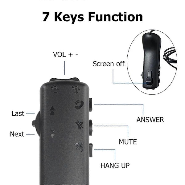 7-Tasters Universal Bilrat Knapper Multifunktionel Bil Audio GPS Navigation DVD Android Wir