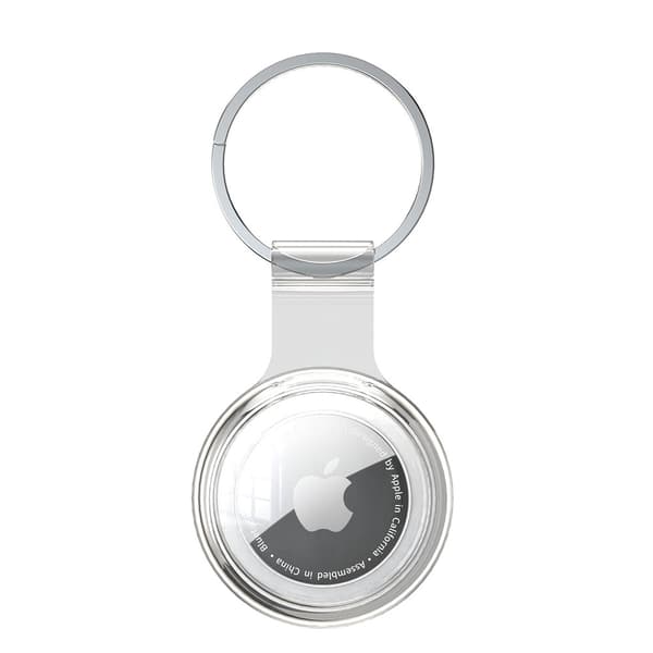 Vedenpitävä Airtag-pidike avaimenperällä - Kirkas