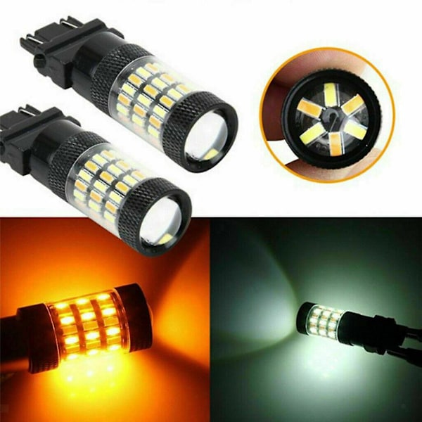 2x 3157 Switchback LED Forlygtepære til Dodge Ram 1500 2500 3500