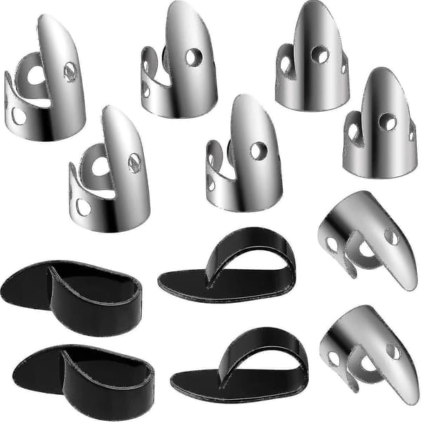 12-pack Stål Fingerplock för Gitarr, Banjo och Andra Instrument