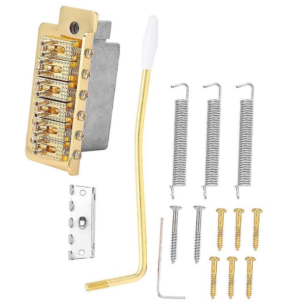 Guld ST Guitar Tremolo System - Roller Single Locking Vibrato Bro & Haleplade