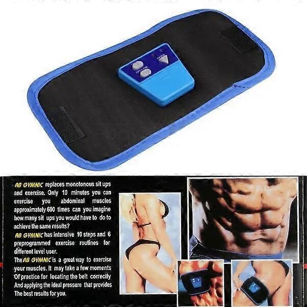 AB Gymnic Elektronisk Massagebälte Magmuskel Stimulator Slank Mage Arm Ben Kropp Viktminskning Hem Lat Träning Verktyg