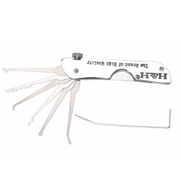 7-in-1-setti ruostumattomasta teräksestä, koko 10,5 x 1,3 x 3,7 cm