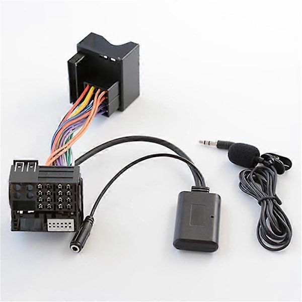 Auton AUX-sovitinkaapeli Bluetooth +MIC sopii Peugeot 307 308 407 RD4 Radio CD -soittimeen