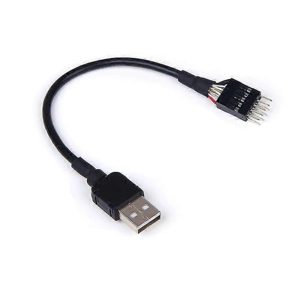 9-stifts Han till Extern USB A Han PC Moderkort Intern Dataförlängningskabel Hfmqv