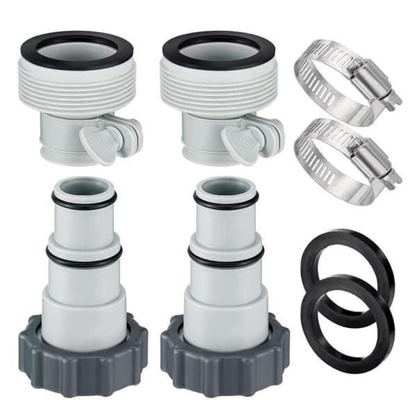Poolslangadapter, 8-delad poolslangadapter, pumpadapter 32 och 38 mm