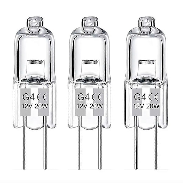 20-pak G4 halogenlamper 20W 12V – Varmt hvidt lys for perfekt belysning