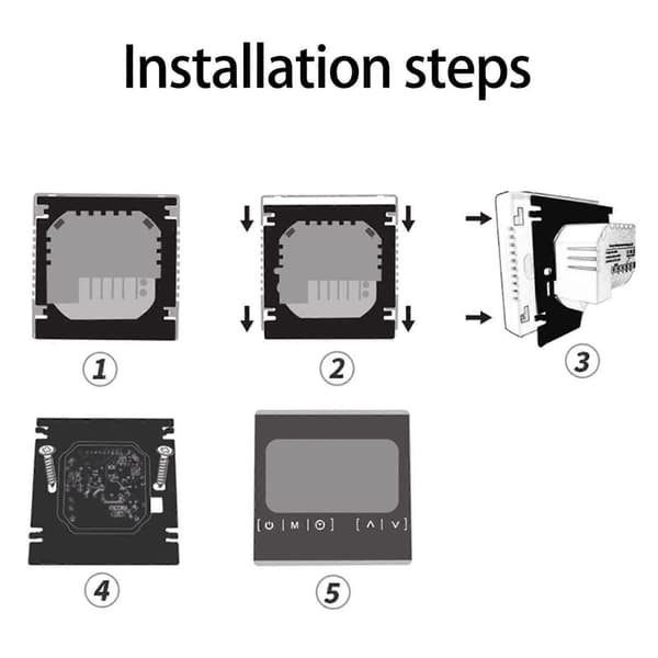 Højkvalitets (MH1822D Sort) Gulvvarme intelligent controller linkage