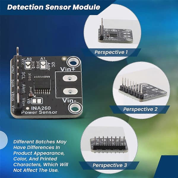 INA260 Detektionssensormodul Spänning Ström Effekt Sensormodul